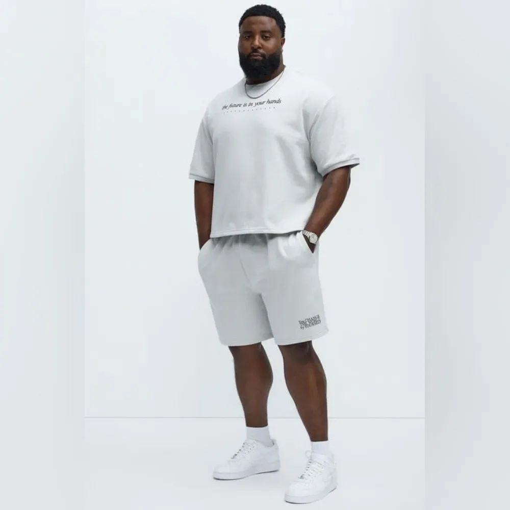 The Future Is In Your Hands Sweatshorts - Grey